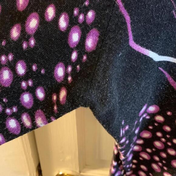 🍁Pierre New York purple black n white sweater shirt 1X - Picture 8 of 11